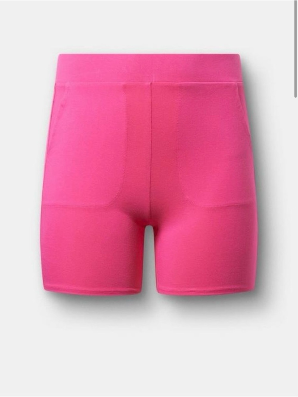 Torrid Cotton Bike Shorts Size 0 / US12 Bright Pink Glo - NWT